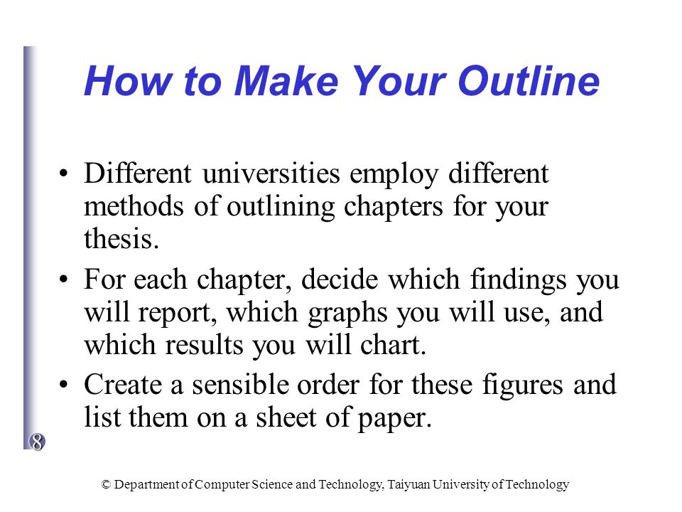 How to Make a Thesis Outline